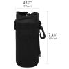 Linkidea Disposable Water Bottle Fence Sleeve Compatible with Smartwater 16.9/20 Fl Oz, Evian, Propel, LIFEWTR, Nylon Plastic Bottled Water Cover Holder for Outdoor Sports, Black view 2