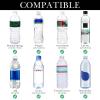 Linkidea Disposable Water Bottle Fence Sleeve Compatible with Smartwater 16.9/20 Fl Oz, Evian, Propel, LIFEWTR, Nylon Plastic Bottled Water Cover Holder for Outdoor Sports, Black view 3