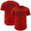 Custom Red Baseball Jersey, Baseball Jersey Customize, Baseball Jersey Men, Custom Jersey Baseball, Baseball Jersey, Custom Red Red-Black Baseball Jersey, Softball Jersey, Baseball Shirt Men view 1
