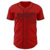Custom Red Baseball Jersey, Baseball Jersey Customize, Baseball Jersey Men, Custom Jersey Baseball, Baseball Jersey, Custom Red Red-Black Baseball Jersey, Softball Jersey, Baseball Shirt Men view 2