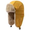 CLAPE Women Waterproof Warm Winter Hat, Soft Faux Fur Trapper Hat w/Ear Flaps, Men Outdoor Hunting Ushanka Russian Hats view 1