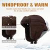 CLAPE Women Waterproof Warm Winter Hat, Soft Faux Fur Trapper Hat w/Ear Flaps, Men Outdoor Hunting Ushanka Russian Hats view 3