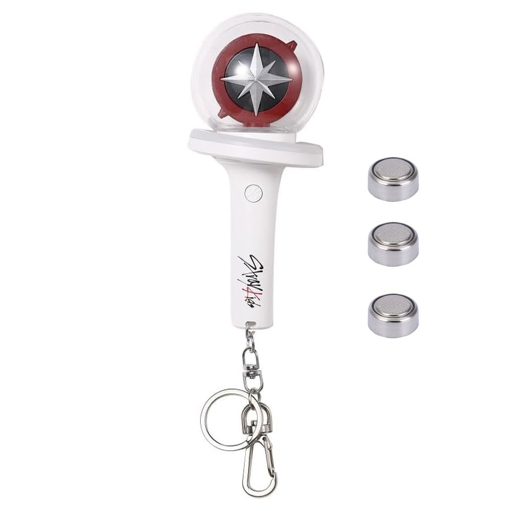 Pitsilat Kpop Stray Kids Light Stick Ver 2 Keychain Concert Fan Gift SKZ Goods Light Stick Color and Speed Adjustable Includes 15 Modes