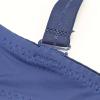 Cotton Underwear for Women Lace Bra Full Coverage Padded Underwire Bras Sexy Lingerie Plus Size Seamless(Dark Blue, 95D) view 3