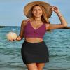 LookbookStore Bathing Suit for Women Crop Swim Tops for Women Purple Bathing Suit Top Swimsuit 2025 2025 Swimming Tops Size Small Size 4 6 view 2