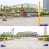 LVLDAWA Volleyball Pole Nets Package, Portable Outdoor Heavy Duty Volleyball Pole with Netting Height Adjustable Badminton Court Training Net for Sports Ground Garden view 2