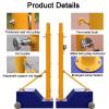 LVLDAWA Volleyball Pole Nets Package, Portable Outdoor Heavy Duty Volleyball Pole with Netting Height Adjustable Badminton Court Training Net for Sports Ground Garden view 3
