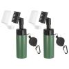 PATIKIL Golf Club Cleaner Brush, 2 Pcs Golf Water Brush with Retractable Zip-line Portable Golf Groove Cleaning Tools Golf Accessories for Men Women Golfers, Green view 1