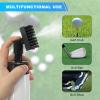 PATIKIL Golf Club Cleaner Brush, 2 Pcs Golf Water Brush with Retractable Zip-line Portable Golf Groove Cleaning Tools Golf Accessories for Men Women Golfers, Green view 4