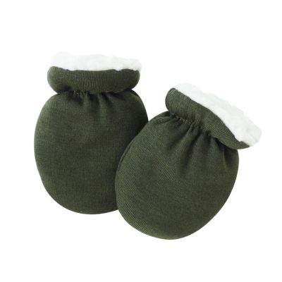 BLULILY Baby Mittens, Soft & Comfortable Lamb Wool Gloves Solid Color Mitts for 0 to 12 Months Infants