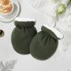 BLULILY Baby Mittens, Soft & Comfortable Lamb Wool Gloves Solid Color Mitts for 0 to 12 Months Infants view 3