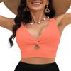 LookbookStore Womens Bathing Suits Swimsuit Tops for Women Orange Bathing Suit Travel Outfits for Women Cruise Attire Suit Plus Size Size XX-Large 20 22 view 1