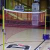 LVLDAWA Volleyball Pole Nets Package, Outdoor Portable Volleyball Post with Wheels Freestanding Badminton Court Training Equipments for Court, Beach view 2