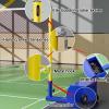 LVLDAWA Volleyball Pole Nets Package, Outdoor Portable Volleyball Post with Wheels Freestanding Badminton Court Training Equipments for Court, Beach view 3
