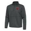 Antigua Men's Pewter Chicago Bears Twist Quarter-Zip Pullover Jacket view 2