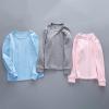 Toddler Boys Girls Solid Pullovers Sweatshirt Long Sleeve T-Shirt Kids Cotton Crewneck Thermal Tops (White, 3-4 Years) view 3