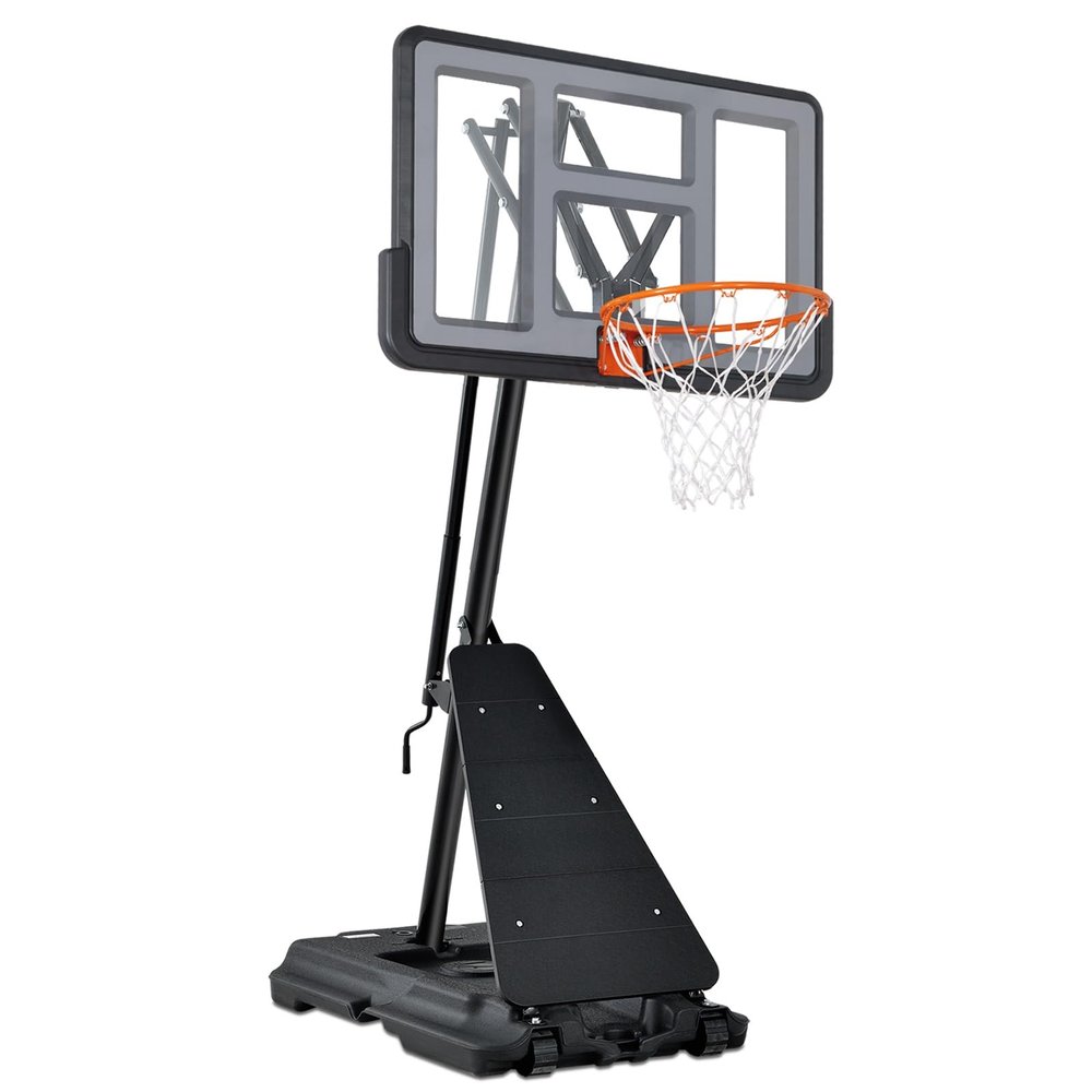 Feelwin Basketball-Hoop, Portable-Basketball-Goal-System for Outdoor Indoor Use 44/48 inches Backboard and Adjustable Height for Youth and Adults