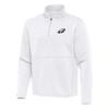 Antigua Men's White Philadelphia Eagles Twist Quarter-Zip Pullover Jacket view 2