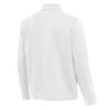 Antigua Men's White Carolina Panthers Twist Quarter-Zip Pullover Jacket view 3