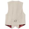 Boy's 3 Button Formal Suit Vest for Kids Fully Lined Vest Champange Wedding Ring Bearer Outfit Size 6 view 2