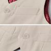 Boy's 3 Button Formal Suit Vest for Kids Fully Lined Vest Champange Wedding Ring Bearer Outfit Size 6 view 3