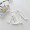 Baby Baby Girls T-Shirt Toddler Long Sleeve Shirt Crewneck Tees Basic Tshirt Tops Light Undershirt (White, 18-24 Months) view 2
