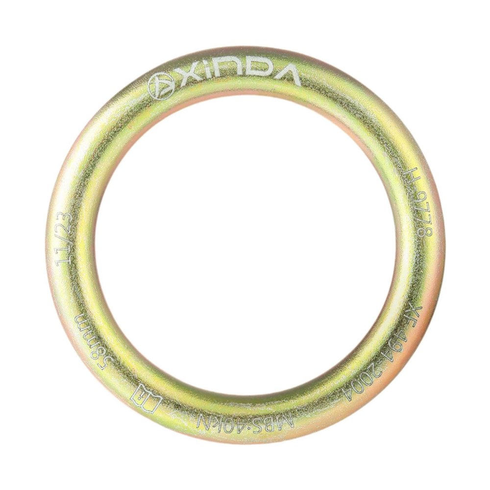 FytStycale Rappel Ring 40kN Lightweight Rope Connector for Aerial Work Outdoor Sports