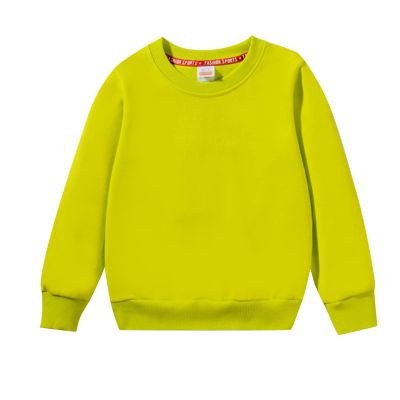 Boys Girls' Winter Tops Crew Neck Sweatshirts Teen Girls Toddler Kids Classic Solid Color Long (Green, 9-11 Years)