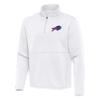 Antigua Men's White Buffalo Bills Twist Quarter-Zip Pullover Jacket view 2