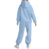 Sweatsuits Women 2 Piece Outfit,2024 Casual Loose Oversized Hoodies Jogger Sweatpants Y2K Tracksuit Long Sleeve Lounge Sweatshirt Fall Fashion Sweatsuit With Pockets(B-Sky Blue,L) view 3