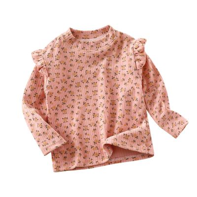 Kids Polka Dot Shirt Toddler Girls Long Sleeve Ruffle Top Girls Shirts Ribbed Blouse Fall Baby Girls (PK3, 13-14 Years)