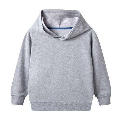 Oversized Hoodie for Boys Girls Casual Loose Sweatshirt Long Sleeve Plain Lightweight Pullover Tops (Grey, 18-24 Months)