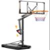 Basketball Hoop Outdoor, 8.5ft Height Adjustable Portable Hoops & Goals with HDPE Backboard and Wheels for Kids/Teens/Adults Backyard, Outdoor, Driveway (Black, Large) view 1