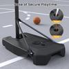 Basketball Hoop Outdoor, 8.5ft Height Adjustable Portable Hoops & Goals with HDPE Backboard and Wheels for Kids/Teens/Adults Backyard, Outdoor, Driveway (Black, Large) view 4