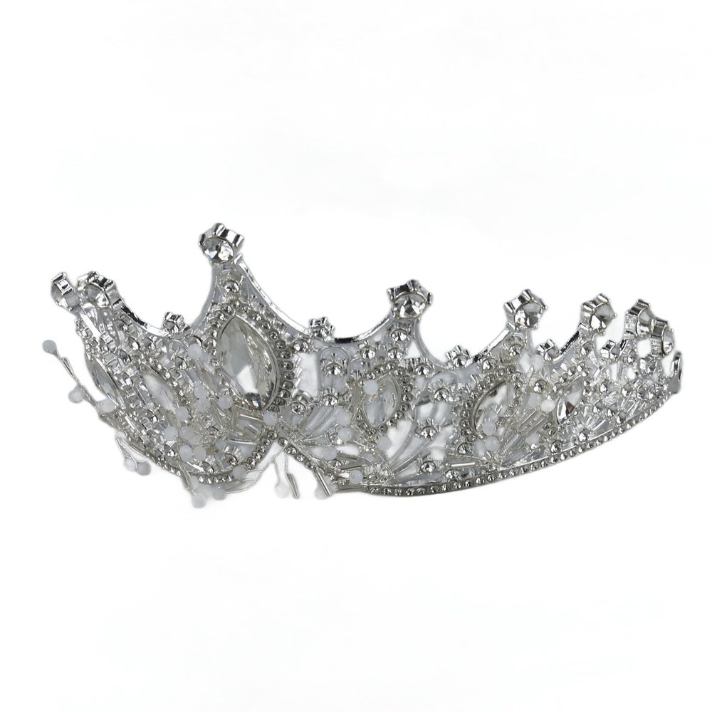 Bride Crown, Fashion Elegant Party Rhinestone Crown Exquisite Alloy for Party