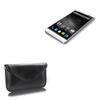 BoxWave Case Compatible with Mlais M7 Plus - Elite Leather Messenger Pouch, Synthetic Leather Cover Case Envelope Design - Jet Black view 1