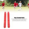 NOENNULL Flag Football Set, Adjustable Flag Football Belts for Kids Youth and Adults Training, 5pcs (Red) view 2