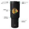 Simple Modern Officially Licensed NHL Chicago Blackhawks 30 oz Tumbler with Flip Lid and Straws | Hockey Insulated Cup Stainless Steel | Gifts for Men Women | Trek Collection | Chicago Blackhawks view 2