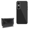 BoxWave Case Compatible with Mlais MX59 - Elite Leather Messenger Pouch, Synthetic Leather Cover Case Envelope Design - Jet Black view 1