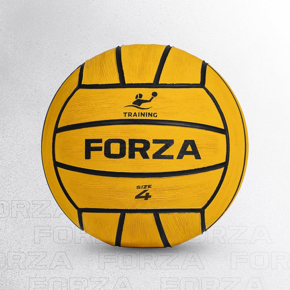 FORZA Water Polo Training Ball | Durable & Impact-Resistant Ball with Grip+ Technology - Suitable for All Ages (Size 4, Pack of 5)