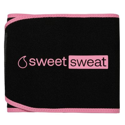 Sports Research Sweet Sweat Eco Ab Trainer for Women and Men | Premium Waist Trainer Belt with Yulex | Toned Stomach Support! Eco Friendly (Pink, Large)
