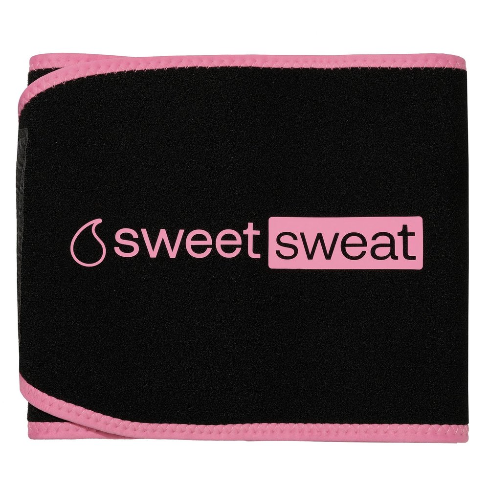 Sports Research Sweet Sweat Eco Ab Trainer for Women and Men | Premium Waist Trainer Belt with Yulex | Toned Stomach Support! Eco Friendly (Pink, Large)