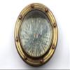Antique Brass Compass with Magnifying Glass and Leather Case, Metal Hiking Compass with Field Magnifying Glass for Map Reading, Professional Antique Brass Compass Gift for Men, Gifts for Son view 2