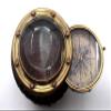 Antique Brass Compass with Magnifying Glass and Leather Case, Metal Hiking Compass with Field Magnifying Glass for Map Reading, Professional Antique Brass Compass Gift for Men, Gifts for Son view 3