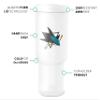 Simple Modern Officially Licensed NHL San Jose Sharks 30 oz Tumbler with Flip Lid and Straws | Hockey Insulated Cup Stainless Steel | Gifts for Men Women | Trek Collection | San Jose Sharks view 2