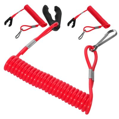 VINTORKY High-Strength Boat Engine Flameout Rope Lanyard Safety Cord for Motorboat Safety