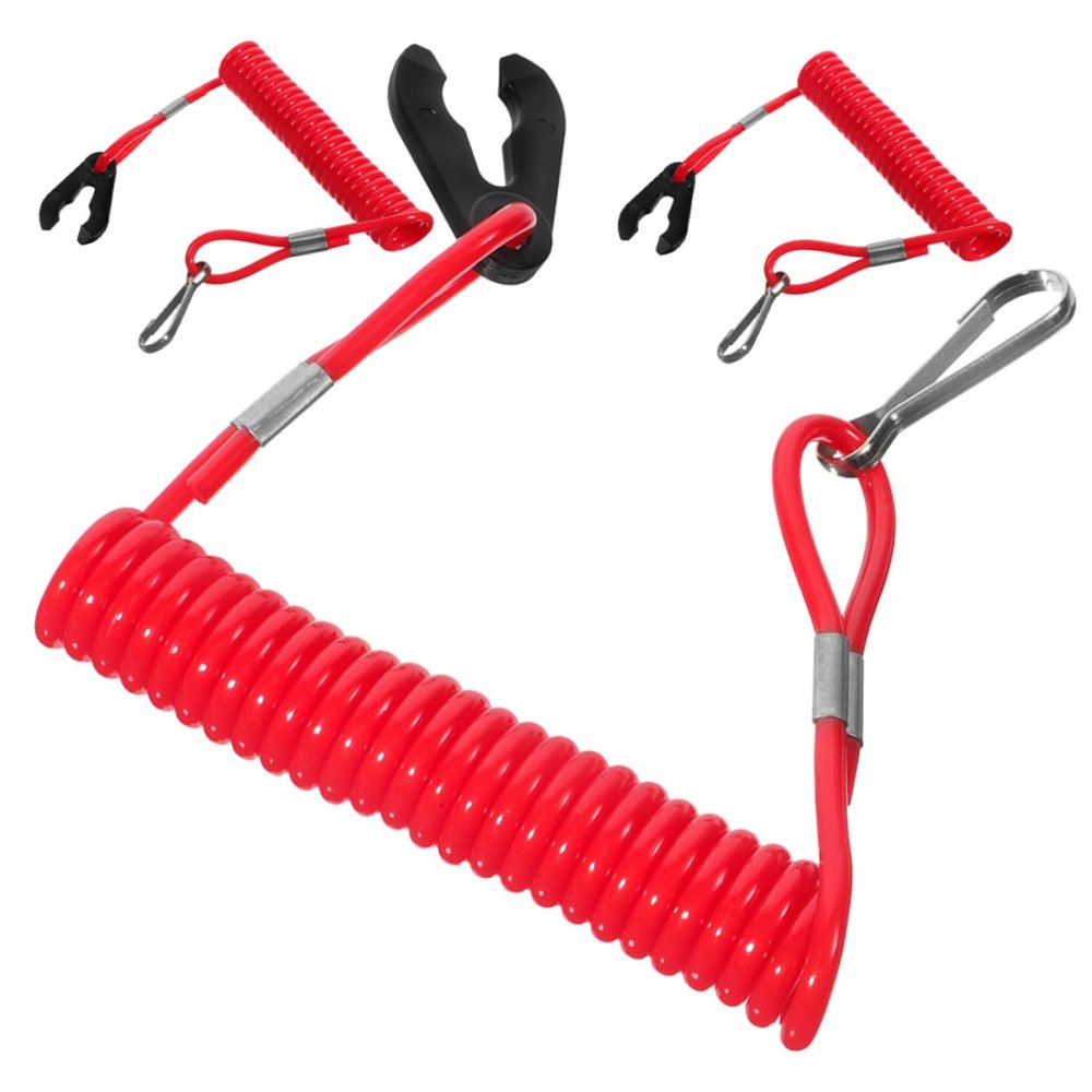 VINTORKY High-Strength Boat Engine Flameout Rope Lanyard Safety Cord for Motorboat Safety