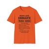 Personalized Mom Life Inmate Costume T-Shirt  Custom Inmate Number  Funny Halloween Shirt for Moms - Fun Mom Life Orange view 1
