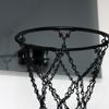18x12 Mini Basketball Hoop with Chain Net, Modern Mini Hoop, Door Hooks and Smoke Gray Backboard view 2