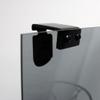 18x12 Mini Basketball Hoop with Chain Net, Modern Mini Hoop, Door Hooks and Smoke Gray Backboard view 3